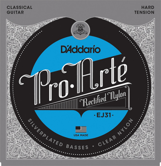 EJ31 CLASSIC Струны для классической гитары нейлоновые Hard D`Addario от магазина Соло в Иркутске