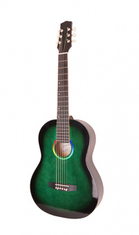 H-313-GR Акустическая гитара, отделка глянцевая, цветная, Амистар от магазина Соло в Иркутске