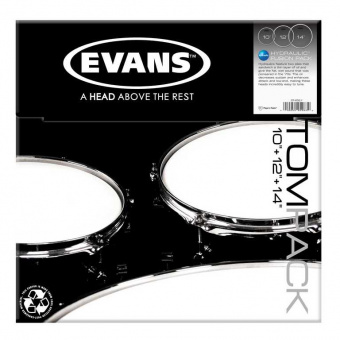 ETP-HYDGL-F Hydraulic Glass Fusion Набор пластика для том барабана, 10"/12"/14", Evans от магазина Соло в Иркутске