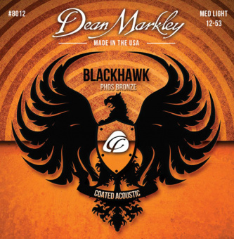 DM8012 Blackhawk Pure Bronze Комплект струн для акустической гитары,с покрытием, 12-53, Dean Markley от магазина Соло в Иркутске
