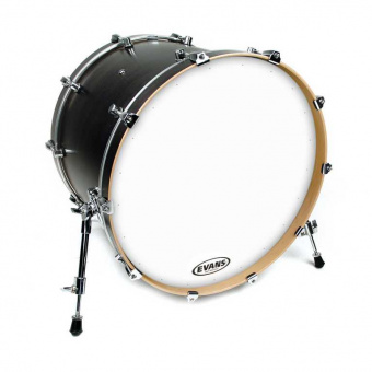 BD24RACW EQ1 Resonant Coated White Пластик для бас-барабана 24", резонансный, с покрытием, Evans от магазина Соло в Иркутске