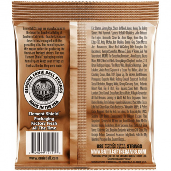 P02151 EARTHWOOD Комплект струн для акустической гитары, фосфорная бронза, 10-52, Ernie Ball от магазина Соло в Иркутске