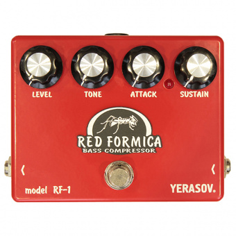 Insect-RF-1 Red Formica Bass Compressor Педаль эффектов для бас-гитары, Yerasov от магазина Соло в Иркутске