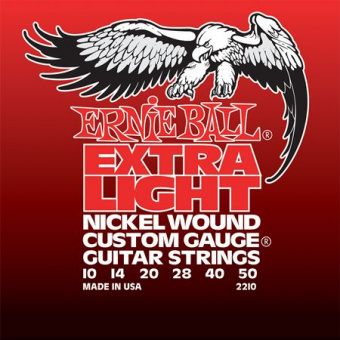 P02210 Nickel Wound Extra Light Комплект струн для электрогитары, никель, 10-50, Ernie Ball от магазина Соло в Иркутске
