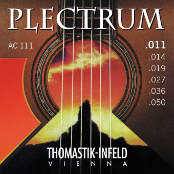 AC111 Plectrum Комплект струн для акустической гитары, сталь/бронза, 011-050, Thomastik от магазина Соло в Иркутске