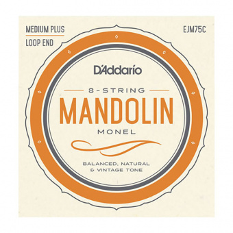 EJM75C Monel Комплект струн для мандолины, 11-41, монель-металл, D'Addario от магазина Соло в Иркутске