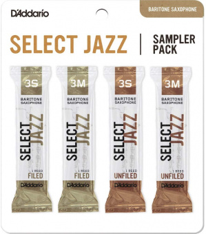 DSJ-L3S Select Jazz Набор тростей для саксофона баритон, 3S-3M, 4шт, Rico от магазина Соло в Иркутске
