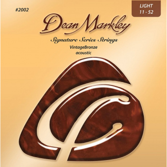 DM2002 Vintage Bronze Комплект струн для акустической гитары, бронза 85/15, 11-52, Dean Markley от магазина Соло в Иркутске