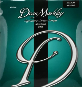 DM2606A Signature Nickel Steel Комплект струн для бас-гитары, никелированные, 48-106, Dean Markley от магазина Соло в Иркутске