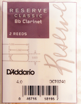DCT0240 Reserve Classic Трости для кларнета Bb, размер 4.0, 2шт., Rico от магазина Соло в Иркутске
