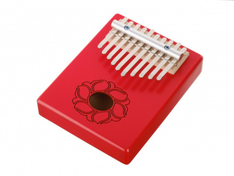 KMKr-1-R Piastra Калимба, резонаторная, 10 язычков, прямоугольная, красная, Мозеръ от магазина Соло в Иркутске