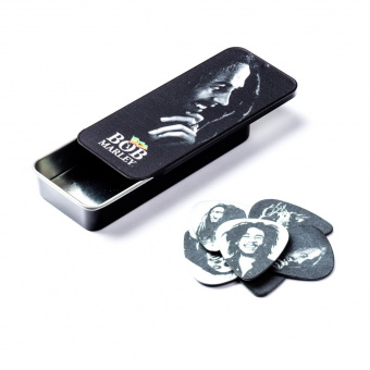 BOB-PT04H Bob Marley Silver Медиаторы 6шт, толстые, в коробочке, Dunlop от магазина Соло в Иркутске