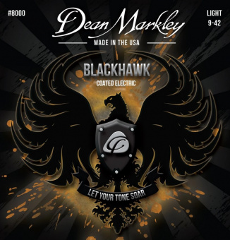 DM8000 Blackhawk Комплект струн для электрогитары, с покрытием, 9-42, Dean Markley от магазина Соло в Иркутске