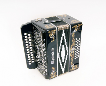SZ51XYL-A-BLACK Гармонь "Шуйская" 25х25-III, черная, Шуйская гармонь от магазина Соло в Иркутске