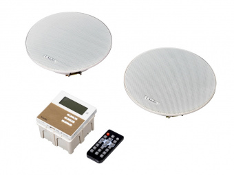 LAMX210S Комплект из 2 потолочных громкоговорителей и настенного усилителя, LAudio от магазина Соло в Иркутске