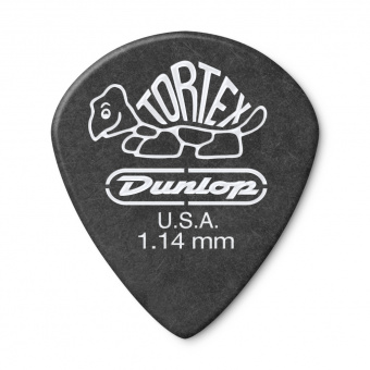 482P1.14 Tortex Pitch Black Jazz III Медиаторы 12шт, толщина 1,14мм, Dunlop от магазина Соло в Иркутске