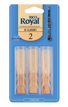RCB0320 Rico Royal Трости для кларнета Вb, размер 2.0, 3шт, Rico от магазина Соло в Иркутске