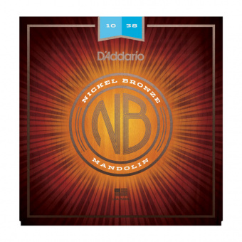NBM1038 Nickel Bronze Комплект струн для мандолины, фосфорная бронза, Light, 10-38, D'Addario от магазина Соло в Иркутске
