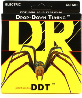 DDT-10/60 Drop-Down Tuning Комплект струн для электрогитары, никелированные, 10-60, DR от магазина Соло в Иркутске