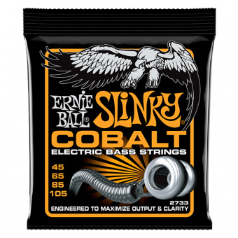 P02733 Hybrid Slinky Cobalt  Комплект струн для бас-гитары, кобальт, 45-105, Ernie Ball от магазина Соло в Иркутске