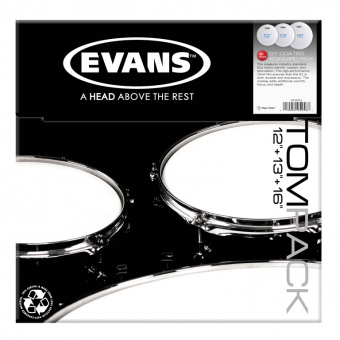 ETP-G1CTD-S G1 Standard Набор пластика для том барабана, с покрытием 12"/13"/16", Evans от магазина Соло в Иркутске