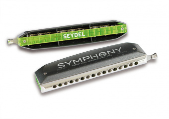 54640C Symphony Acryl C Губная гармошка, хроматическая, в кейсе с подогревом, Seydel Sohne от магазина Соло в Иркутске