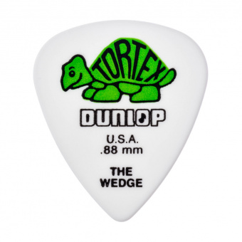 424P.88 Tortex Wedge Медиаторы 12шт, толщина 0,88мм, Dunlop от магазина Соло в Иркутске