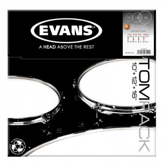 ETP-G2CLR-R G2 Clear Rock Набор пластика для том барабана, 10"/12"/16", Evans от магазина Соло в Иркутске