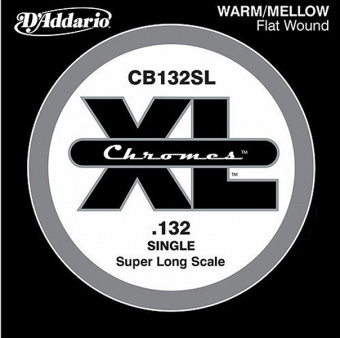 CB132SL Chromes Bass Отдельная струна для бас-гитары, 132, Super Long Scale, D'Addario от магазина Соло в Иркутске