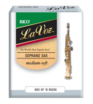 RIC10MS La Voz Трости для саксофона-сопрано, средне-мягкие (Medium-Soft), 10шт в упаковке Rico от магазина Соло в Иркутске