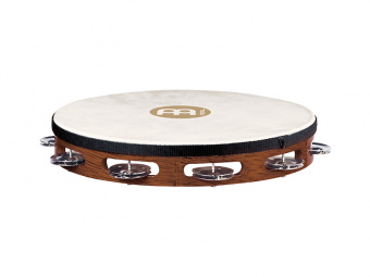 TAH1AB Traditional Тамбурин с кожей, 1 ряд бубенцов, коричневый, Meinl от магазина Соло в Иркутске