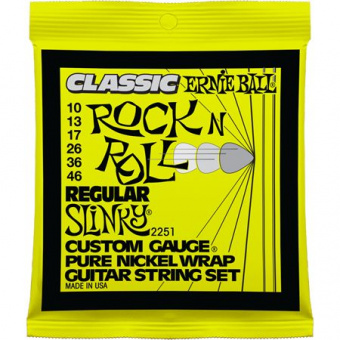 P02251 Pure Nickel Regular Slinky Комплект cтрун для электрогитары, никель, 10-46, Ernie Ball от магазина Соло в Иркутске