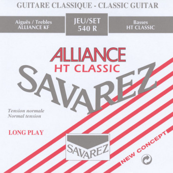 540R Alliance HT Classic Комплект струн для классической гитары, норм.натяжение, посеребр, Savarez от магазина Соло в Иркутске