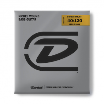 DBSBN40120M Super Bright Комплект струн для 5-стр бас-гитары, никелир., Med Scale, 40-120, Dunlop от магазина Соло в Иркутске
