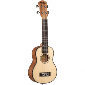 HH-2149 Spruce Series Укулеле сопрано, с чехлом, учебником, цвет натуральный, Cascha от магазина Соло в Иркутске