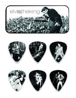 EPPT01 Elvis Presley King Медиаторы 6шт, средние, в коробочке, Dunlop от магазина Соло в Иркутске