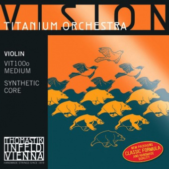 VIT100o Vision Titanium Orchestra Комплект струн для скрипки, среднее натяжение, Thomastik от магазина Соло в Иркутске