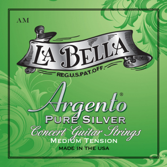 AM Argento PURE SILVER Комплект струн для классической гитары La Bella от магазина Соло в Иркутске