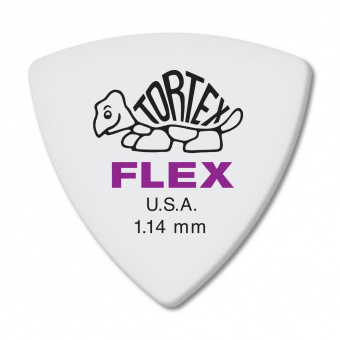 456R1.14 Tortex Flex Медиаторы, 72шт, толщина 1,14мм, треугольные, Dunlop от магазина Соло в Иркутске