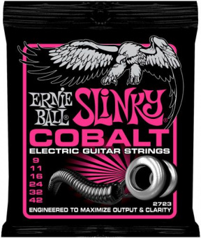 P02723 Cobalt Super Slinky Комплект cтрун для электрогитары, кобальт 9-42, Ernie Ball от магазина Соло в Иркутске