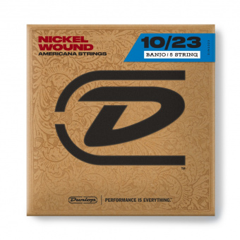 DJN1023 Комплект струн для 5-струнного банджо, никель, 10-23, Dunlop от магазина Соло в Иркутске