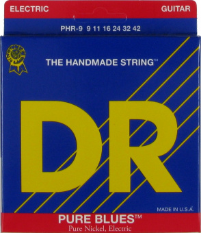 PHR-9 Pure Blues Комплект струн для электрогитары, никель, Light, 9-42, DR от магазина Соло в Иркутске