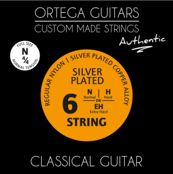 NYA44N Authentic Комплект струн для классической гитары 4/4, посеребренная медь, Ortega от магазина Соло в Иркутске