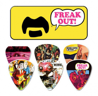 ZAPPT01M Frank Zappa Медиаторы 6шт, средние, в желтой коробочке, Dunlop от магазина Соло в Иркутске