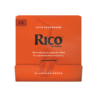 RJA0115-B25 Rico Трости для саксофона альт, размер 1.5, 25шт в индивидуальной упаковке, Rico от магазина Соло в Иркутске