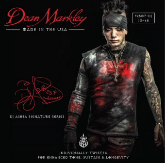 DM2507-DJ Artist Series Dj Ashba Комплект струн для электрогитары, никелирован., 10-48, Dean Markley от магазина Соло в Иркутске