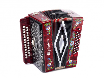 SZ32XYL-A-RED Гармонь "Шуйская" 25х25-III-2, красная, Шуйская гармонь от магазина Соло в Иркутске