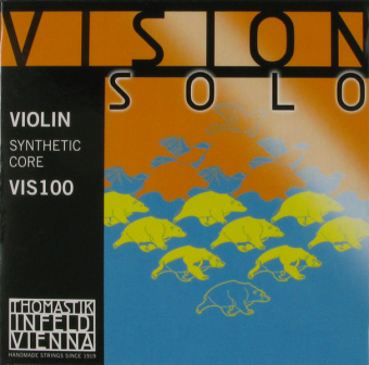 VIS100 Vision Solo Комплект струн для скрипки размером 4/4, среднее натяжение, Thomastik от магазина Соло в Иркутске