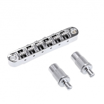 MX1707CR Бридж Tune-O-Matic роликовый для Les Paul, хром, Musiclily от магазина Соло в Иркутске