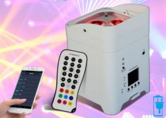 LP25B Светодиодный прожектор смены цвета, RGBWAUV, 4х18Вт, автономный, Big Dipper от магазина Соло в Иркутске